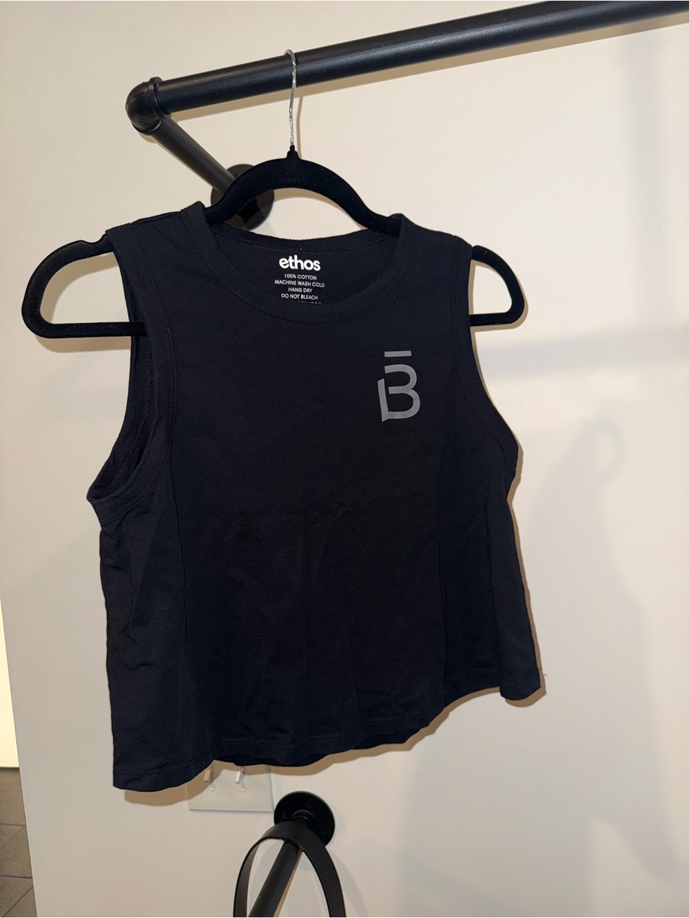 Barre3 Current Season cropped 100% cotton tank